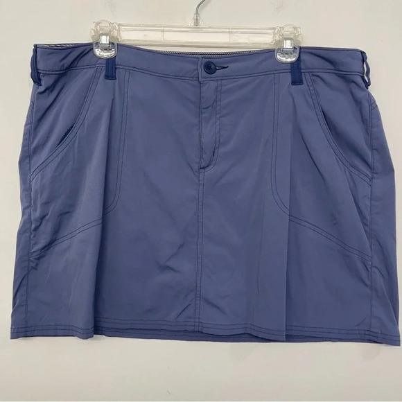 World Wide Sportsman Women's Skort Fishing Skirt Shorts Blue 18 Nylon Stretch - Picture 1 of 8